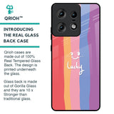 Lucky Abstract Glass Case for Motorola Edge 50 Pro 5G