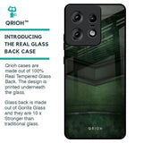 Green Leather Glass Case for Motorola Edge 50 Pro 5G