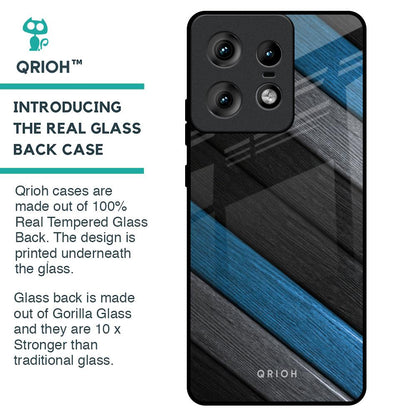 Multicolor Wooden Effect Glass Case for Motorola Edge 50 Pro 5G