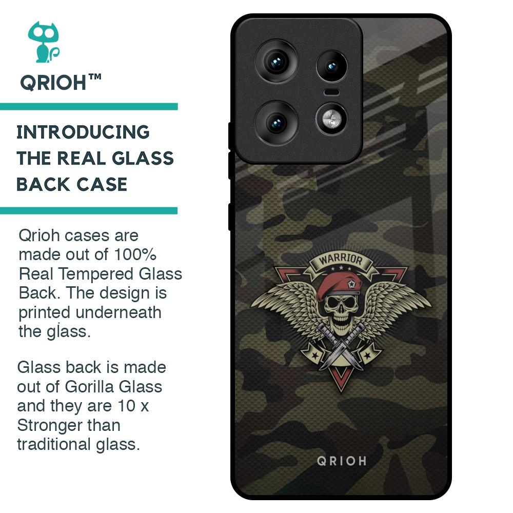 Army Warrior Glass Case for Motorola Edge 50 Pro 5G