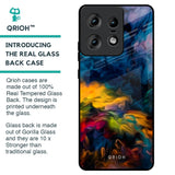 Multicolor Oil Painting Glass Case for Motorola Edge 50 Pro 5G