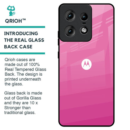 Pink Ribbon Caddy Glass Case for Motorola Edge 50 Pro 5G
