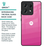 Pink Ribbon Caddy Glass Case for Motorola Edge 50 Pro 5G