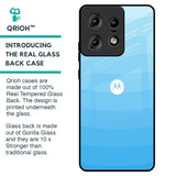 Wavy Blue Pattern Glass Case for Motorola Edge 50 Pro 5G