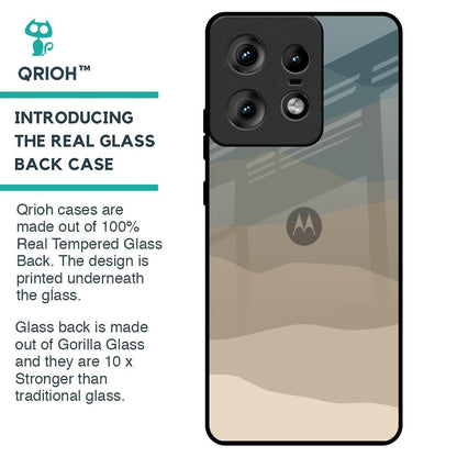 Abstract Mountain Pattern Glass Case for Motorola Edge 50 Pro 5G