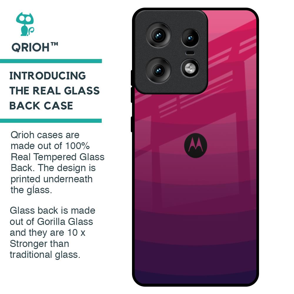 Wavy Pink Pattern Glass Case for Motorola Edge 50 Pro 5G