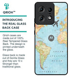 Fly Around The World Glass Case for Motorola Edge 50 Pro 5G
