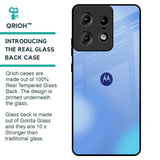 Vibrant Blue Texture Glass Case for Motorola Edge 50 Pro 5G