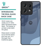Navy Blue Ombre Glass Case for Motorola Edge 50 Pro 5G