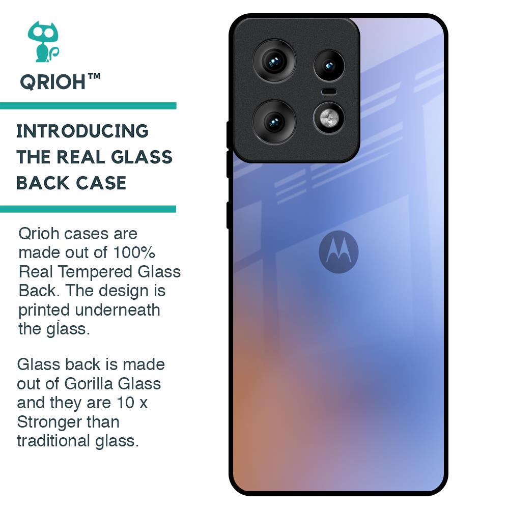 Blue Aura Glass Case for Motorola Edge 50 Pro 5G