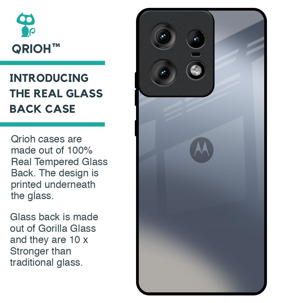 Space Grey Gradient Glass Case for Motorola Edge 50 Pro 5G