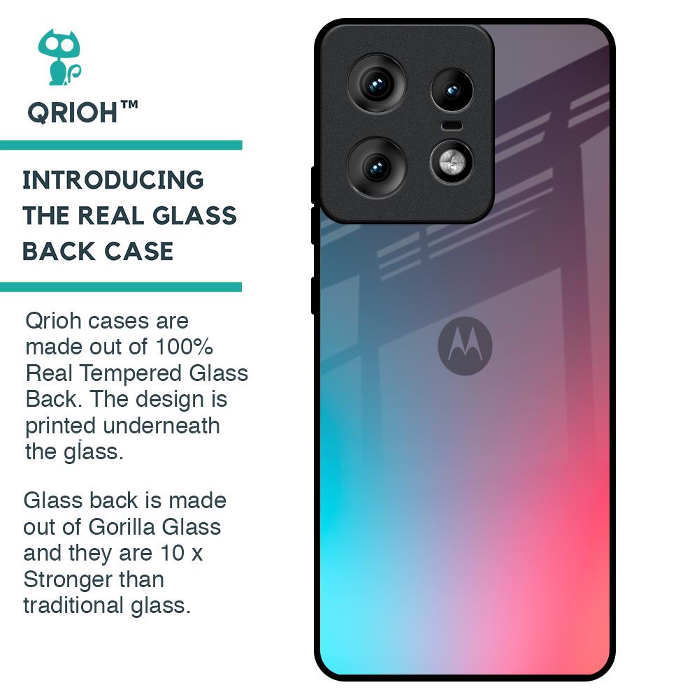 Rainbow Laser Glass Case for Motorola Edge 50 Pro 5G
