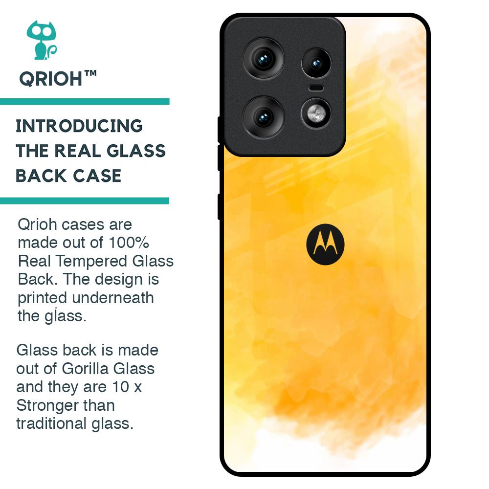 Rustic Orange Glass Case for Motorola Edge 50 Pro 5G