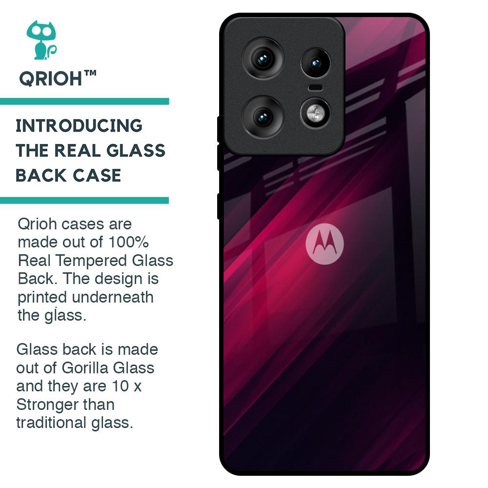 Razor Black Glass Case for Motorola Edge 50 Pro 5G