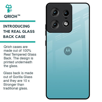 Arctic Blue Glass Case For Motorola Edge 50 Pro 5G