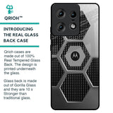Hexagon Style Glass Case For Motorola Edge 50 Pro 5G
