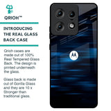 Blue Rough Abstract Glass Case for Motorola Edge 50 Pro 5G