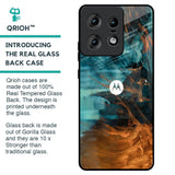 Golden Splash Glass Case for Motorola Edge 50 Pro 5G