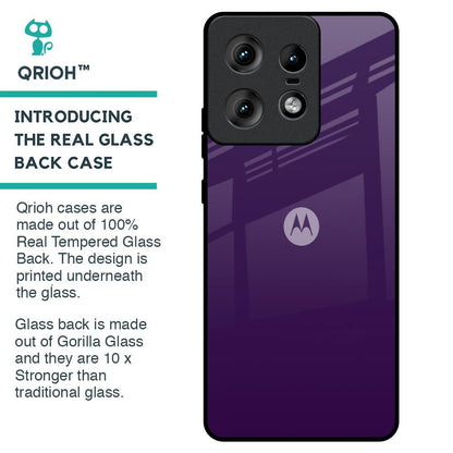 Dark Purple Glass Case for Motorola Edge 50 Pro 5G
