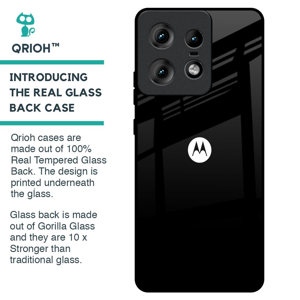 Jet Black Glass Case for Motorola Edge 50 Pro 5G