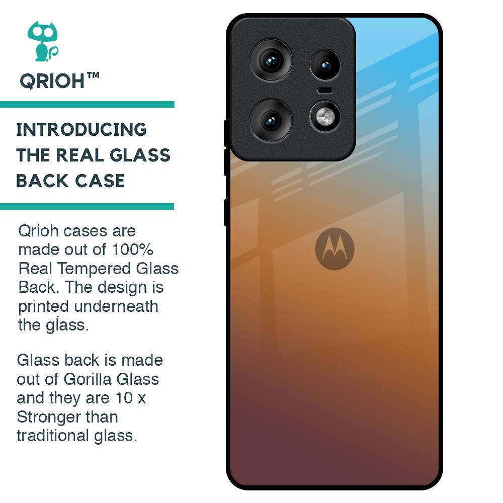 Rich Brown Glass Case for Motorola Edge 50 Pro 5G