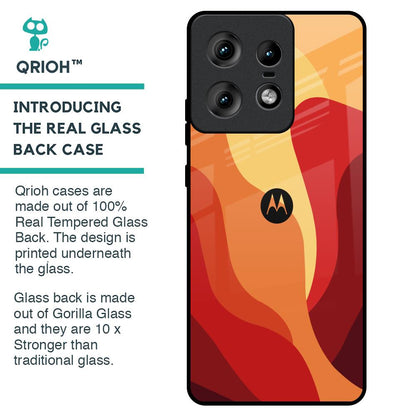Magma Color Pattern Glass Case for Motorola Edge 50 Pro 5G