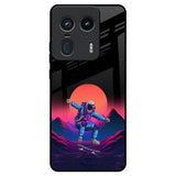 Retro Astronaut Motorola Edge 50 Ultra 5G Glass Back Cover Online