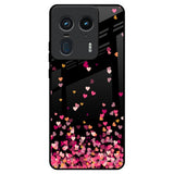 Heart Rain Fall Motorola Edge 50 Ultra 5G Glass Back Cover Online