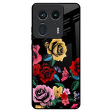 Floral Decorative Motorola Edge 50 Ultra 5G Glass Back Cover Online