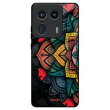 Retro Gorgeous Flower Motorola Edge 50 Ultra 5G Glass Back Cover Online