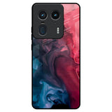 Blue & Red Smoke Motorola Edge 50 Ultra 5G Glass Back Cover Online
