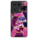 Electroplated Geometric Marble Motorola Edge 50 Ultra 5G Glass Back Cover Online