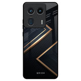 Sleek Golden & Navy Motorola Edge 50 Ultra 5G Glass Back Cover Online