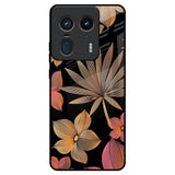 Lines Pattern Flowers Motorola Edge 50 Ultra 5G Glass Back Cover Online