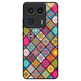 Multicolor Mandala Motorola Edge 50 Ultra 5G Glass Back Cover Online
