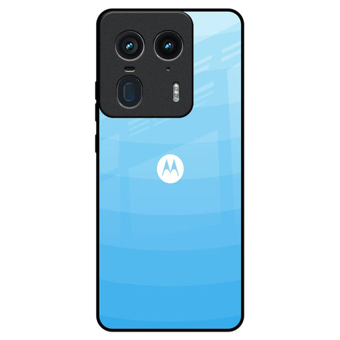 Wavy Blue Pattern Motorola Edge 50 Ultra 5G Glass Back Cover Online