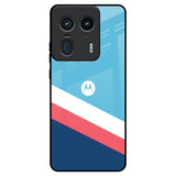 Pink & White Stripes Motorola Edge 50 Ultra 5G Glass Back Cover Online