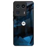 Polygonal Blue Box Motorola Edge 50 Ultra 5G Glass Back Cover Online