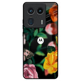 Flowers & Butterfly Motorola Edge 50 Ultra 5G Glass Back Cover Online