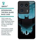 Cyan Bat Glass Case for Motorola Edge 50 Ultra 5G