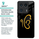 Luxury Fashion Initial Glass Case for Motorola Edge 50 Ultra 5G