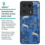 Blue Cheetah Glass Case for Motorola Edge 50 Ultra 5G