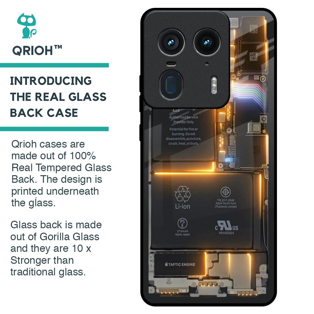 Glow Up Skeleton Glass Case for Motorola Edge 50 Ultra 5G