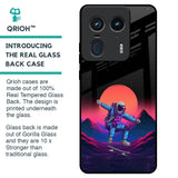 Retro Astronaut Glass Case for Motorola Edge 50 Ultra 5G