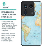 Travel Map Glass Case for Motorola Edge 50 Ultra 5G