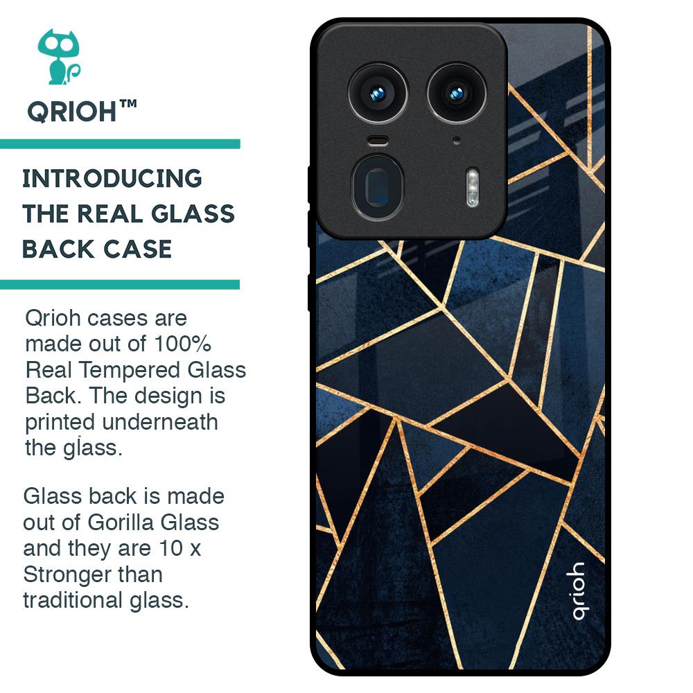 Abstract Tiles Glass Case for Motorola Edge 50 Ultra 5G