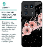 Floral Black Band Glass Case For Motorola Edge 50 Ultra 5G