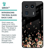 Floating Floral Print Glass Case for Motorola Edge 50 Ultra 5G