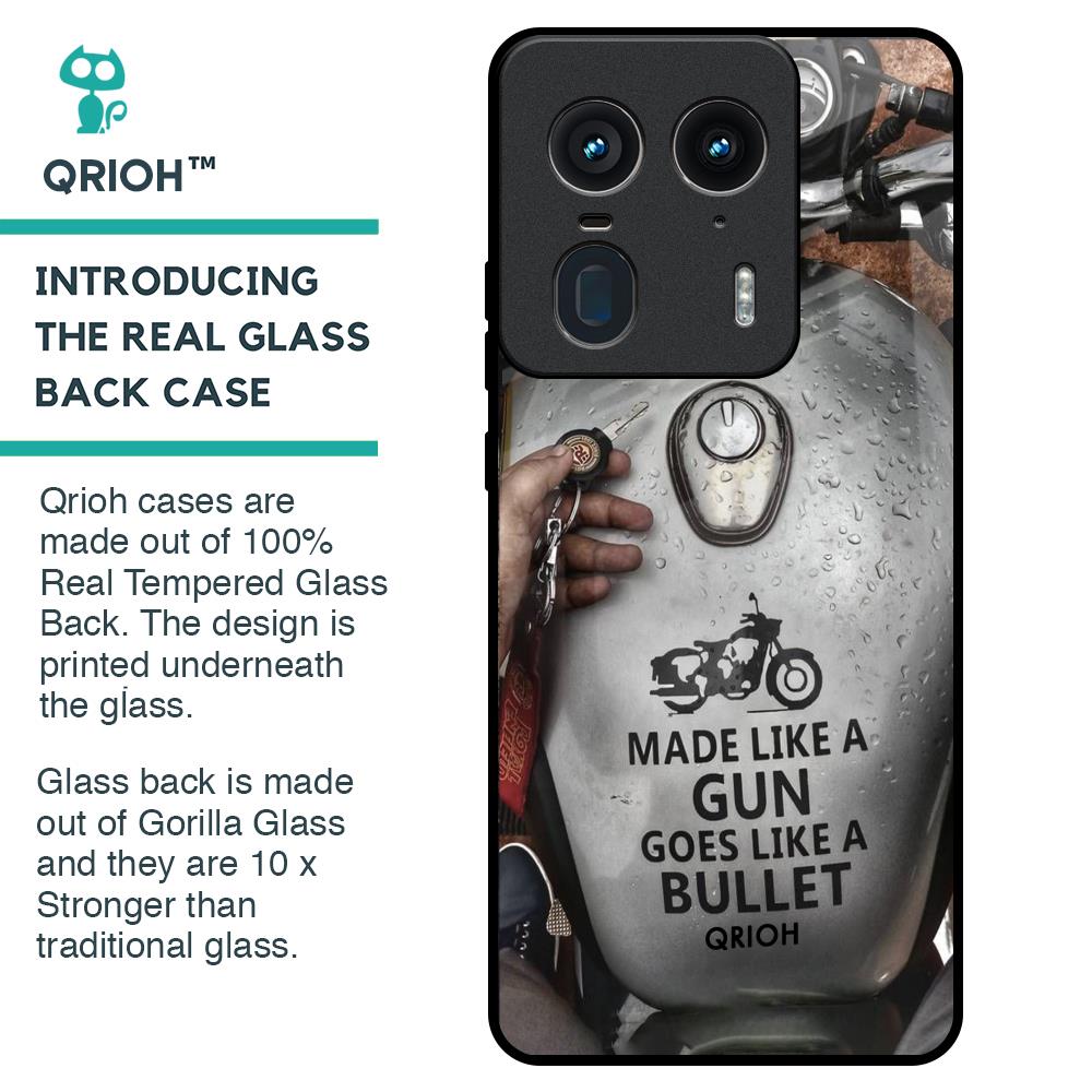 Royal Bike Glass Case for Motorola Edge 50 Ultra 5G