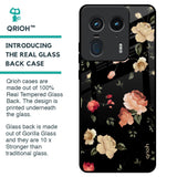 Black Spring Floral Glass Case for Motorola Edge 50 Ultra 5G